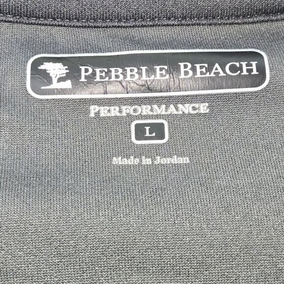 Pebble Beach Performance Men’s 1/4 Zip Pullover Gray Size Large Golf Activewear - Picture 5 of 5